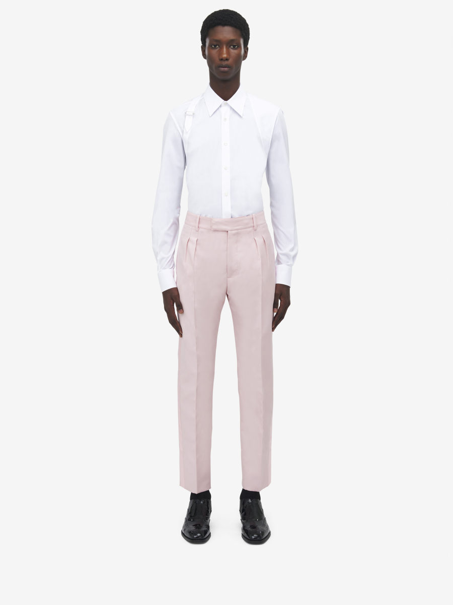 ALEXANDER MCQUEEN - Pleat Detail Tuxedo Trousers - Item 838838QUAC15009